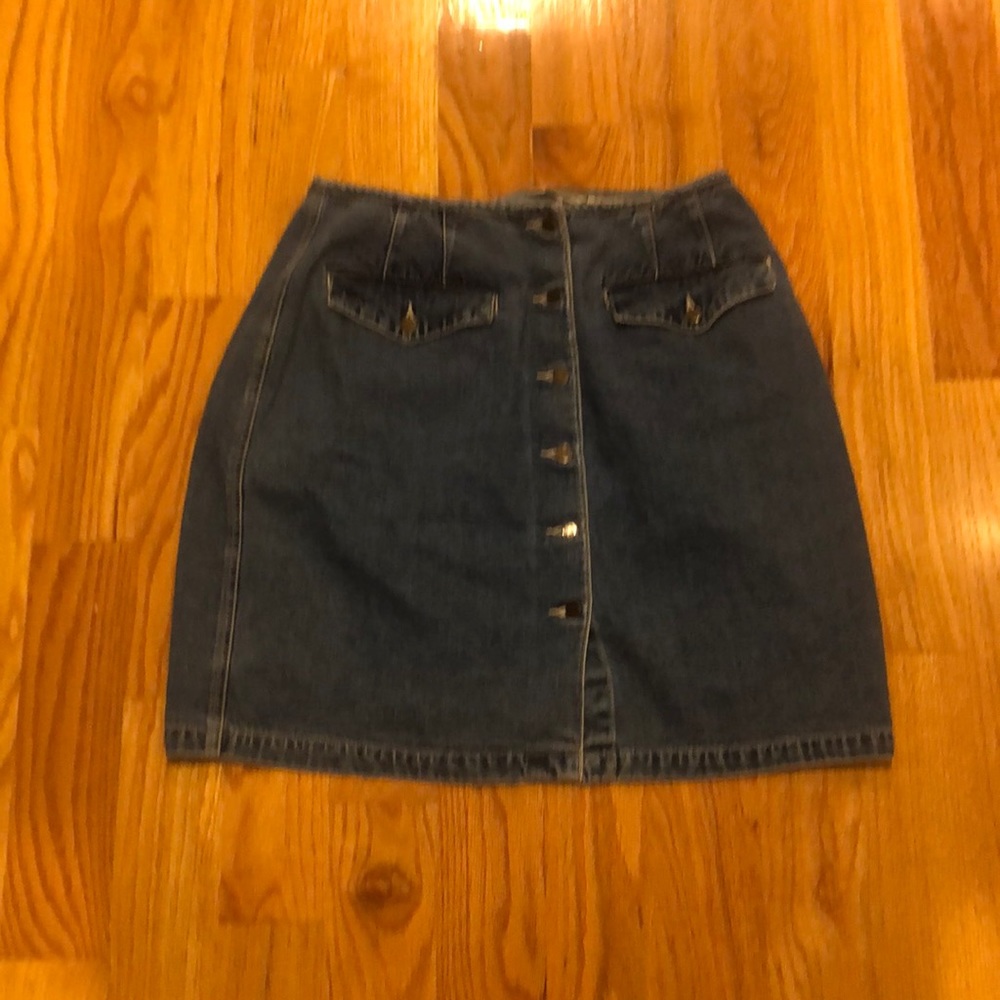 Eddie Bauer button front, denim Jean shirt